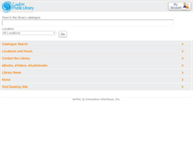 Tablet Screenshot of catalogue.londonpubliclibrary.ca